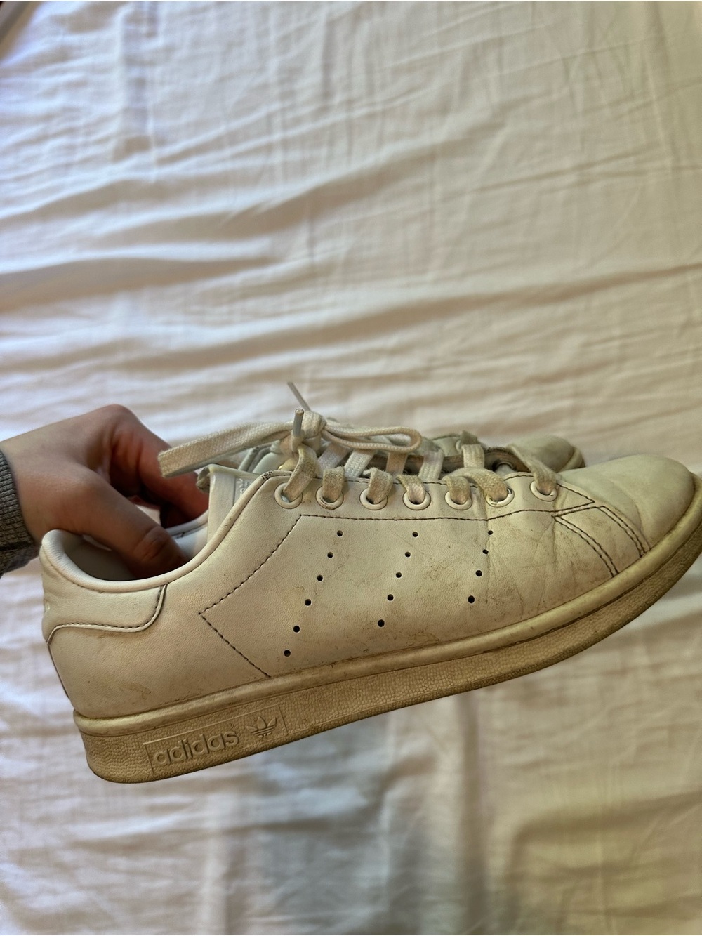 adidas Stan Smiths White Leather Low-Top Sneakers